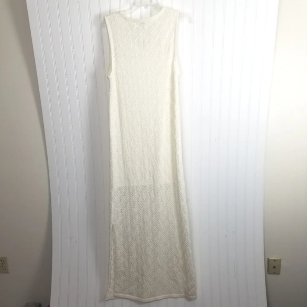 The Drop NWT Womens Ritu Crochet Maxi Dress Size XL White Romantic Cottagecore - Picture 3 of 13